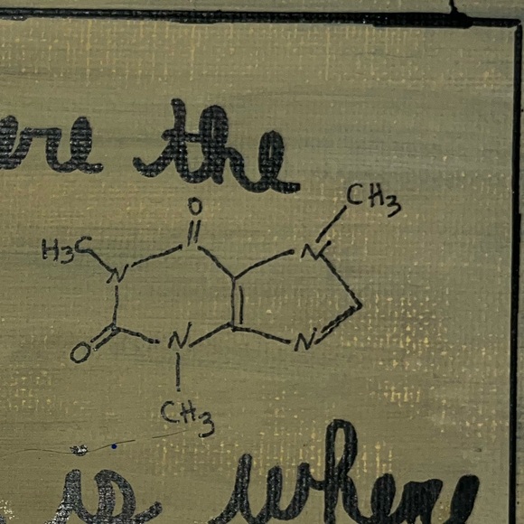 Hand Painted Coffee Sign - Picture 2 of 2